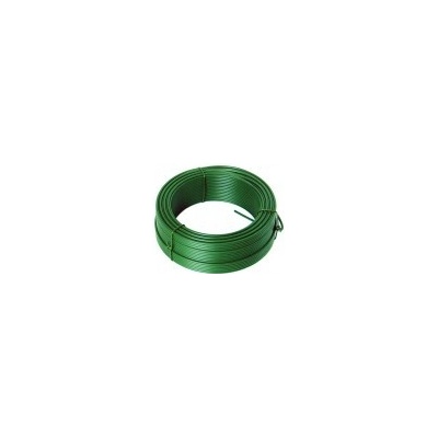 Napínací drát, 2.6 mm x 52 m, zelený, poplastovaný, F42252