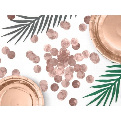 KONS45-019R Party Deco Konfety 2,5 cm Dots 15g Ružová