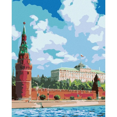 zuty Malování podle čísel Moskevský Kreml 80 x 100 cm vypnuté plátno na rám