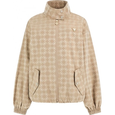 GUESS 4G LOGO FULL ZIP V4BQ24WGLW2-F8LD Bronzová
