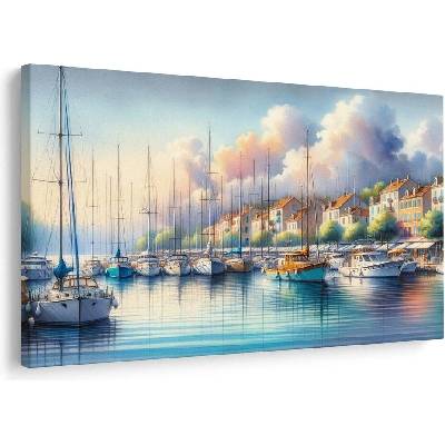 Obraz klidná marina za úsvitu - 90x60