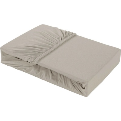Klinmam Home bavlna napínací prostěradlo Elastan světle hnědé 90-100x200