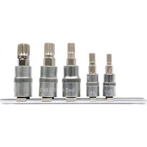 TOYA Комплект бит вложки 1/4 " + 3/8", xzn, yato, 5 части (euro yt 04360)