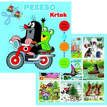 AKim Pexeso v sešitu vystřihovací Krtek