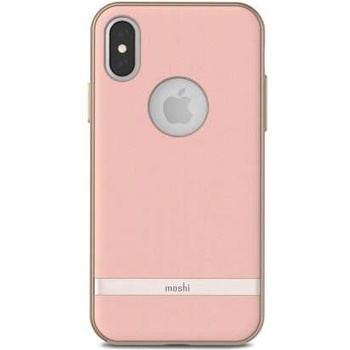Moshi Vesta Case - хибриден удароустойчив кейс за iPhone XS, iPhone X (розов)