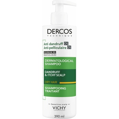 Vichy Dercos Anti-Dandruff šampón proti lupinám pre suché vlasy 390 ml
