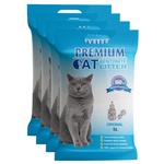 Premium Cat Премиум котешка тоалетна с бентонит - Natural за котки 4x5L
