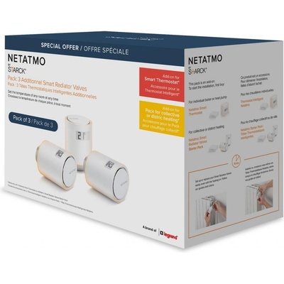 Netatmo Additional Smart Radiator Valve 3 ks