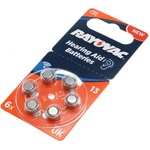 Rayovac Батерия за слухови апарати Rayovac PR48 / HA13, 6 бр (8005487)