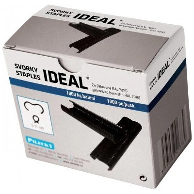 Svorky IDEAL Zn + PVC 1000ks/bal, RAL 7016