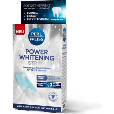 Perl Weiss Power Whitening Strips bieliace zubné pásky 5 x 2 ks