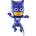BP Фолиев балон PJ Masks - син 92 см