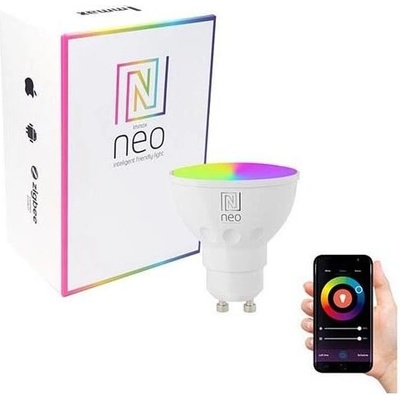 Immax NEO LED Smart žiarovka GU10 6W RGBW+CCT farevná a biela, WiFi 07724L