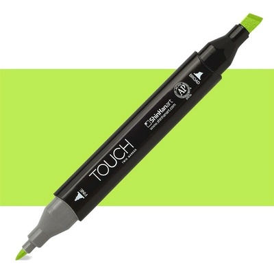 Lihová fixa TOUCH oboustranná Fine & Chisel, Fluorescent green (F124)
