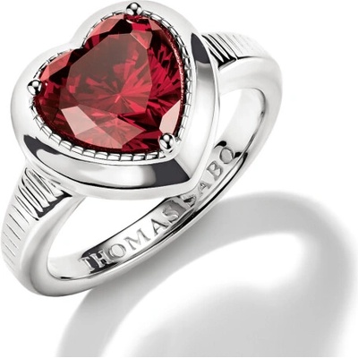 Thomas Sabo prsteň Red Heart Zirconia TR2524 051 10