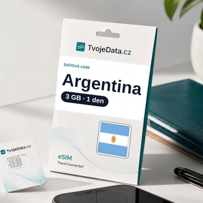 eSIM Argentina neomezeně / 1 den