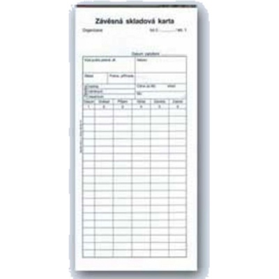 Baloušek Tisk ET470 Závěsná skladová karta, oboustranná – Zbozi.Blesk.cz