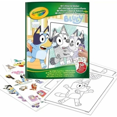 Crayola Omaľovánka so samolepkami Bluey