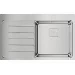 Teka Мивка Teka Zenit RS15 1C 1E, Лява, Ляв отцедник, Aвт. клапан, за шкаф, 50 см, Инокс (115100005) Мивка за вграждане