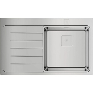 Teka Мивка Teka Zenit RS15 1C 1E, Лява, Ляв отцедник, Aвт. клапан, за шкаф, 50 см, Инокс (115100005) Мивка за вграждане