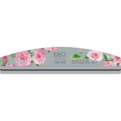 BIO nails Pilník profi 180/240 pěnový půlměsíc