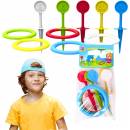 Teddies Hra házecí kroužky a kolíky - 22 cm