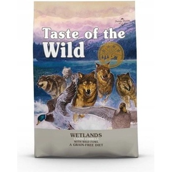 Taste of the Wild Wetlands bezlepkové s kachním krůtím a křepelčím masem 5,6 kg