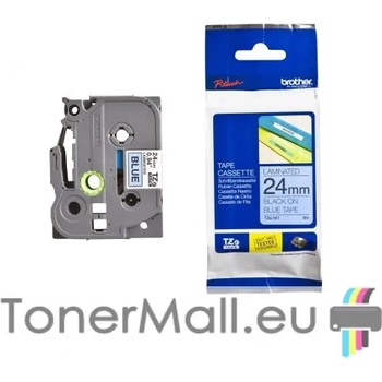Image 1 of Brother Tape Black on Blue Brother TZ-551