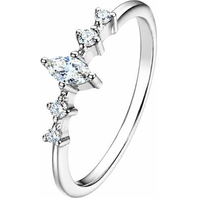 Zlaton Prsten bílé zlato s diamanty N03082603539
