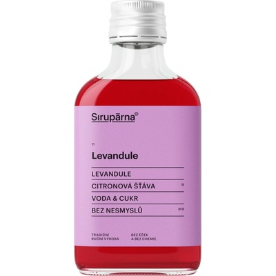 Sirupárna Domácí Levandulový Sirup 100 ml