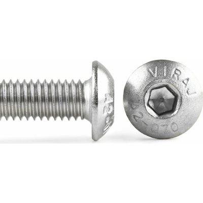 Šroub button imbus nerez A2, ISO 7380, půlkulatá hlava - M4x6 – Sleviste.cz