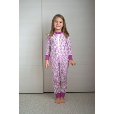 Detský overal Kvetinový venček ostružina