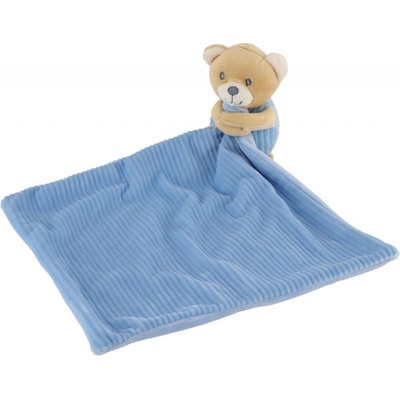 Teddies Medvěd/Medvídek usínáček plyš 22x22 cm modrý na kartě v sáčku