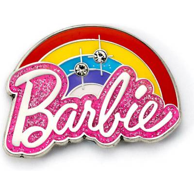 The Carat Shop Odznak s nápisem a duhou Barbie