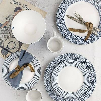 Dezertní talíř Floris blue 18 cm Laura Ashley UK