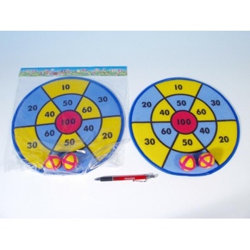 Terč na suchý zip 29cm +2ks míčky v sáčku