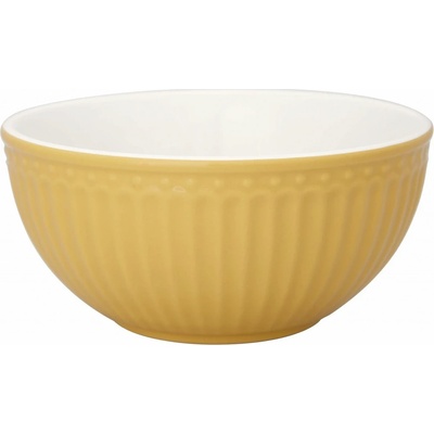 Green Gate Miska Alice Honey Mustard porcelán žlutá bílá 450 ml