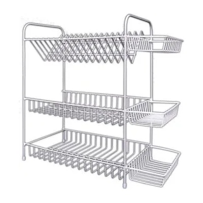 Мити СТЕЛАЖ ЗА ЧИНИИ 3-КА БЯЛ С КОШ (20026)