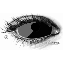 Lucifer Crazy šošovky - dioptrické - BLACK sclera 2 šošovky