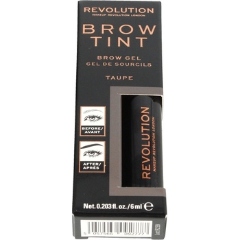 Makeup Revolution Боя за вежди Гел за вежди сив цвят 6 мл