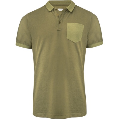 James Harvest Pinedale Polo Men těžká bavlna Two-Tone krátký rukáv pánská COT62504057001-moss green