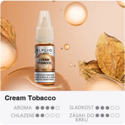 ELF LIQ Cream Tobacco 10 ml 10 mg