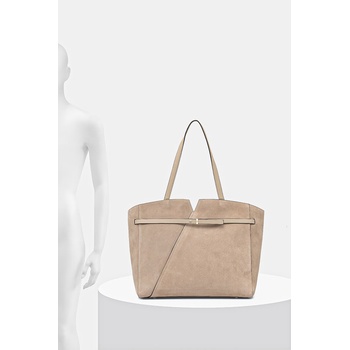 HUGO BOSS шопинг чанта дамски от велур (50567595)