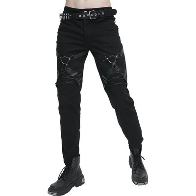 Devil Fashion kalhoty gothic Punk Twill