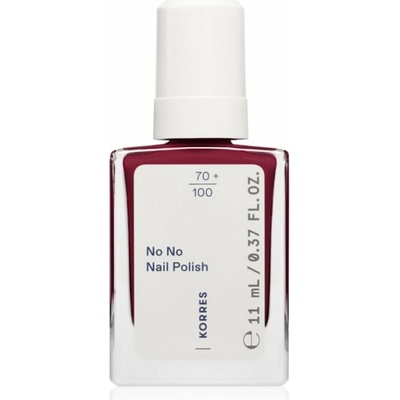 Korres No No Nail Polish pečující lak na nehty odstín 59 Burgundy Red 11 ml