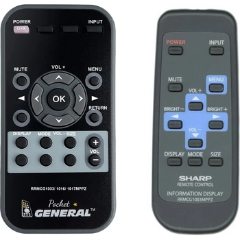 GENERAL Sharp rrmcg1003mppz - дистанционно управление дубликат (rrmcg1003mppz)