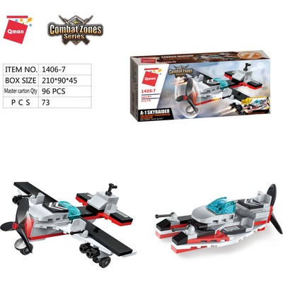 Qman Aircraft Carrier 1406-7 Lietadlo A-1 Skyrider 2v1