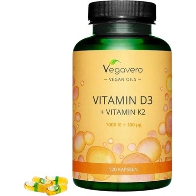 Vegavero Vitamin D3 + K2 [120 капсули]