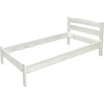 Bogdan Furniture G Единично Легло BM Masiv 2, бял цвят