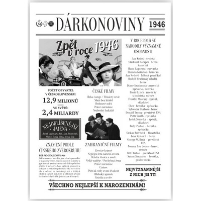 Dárkonoviny z roku 1946 originální retro přání – Zboží Dáma